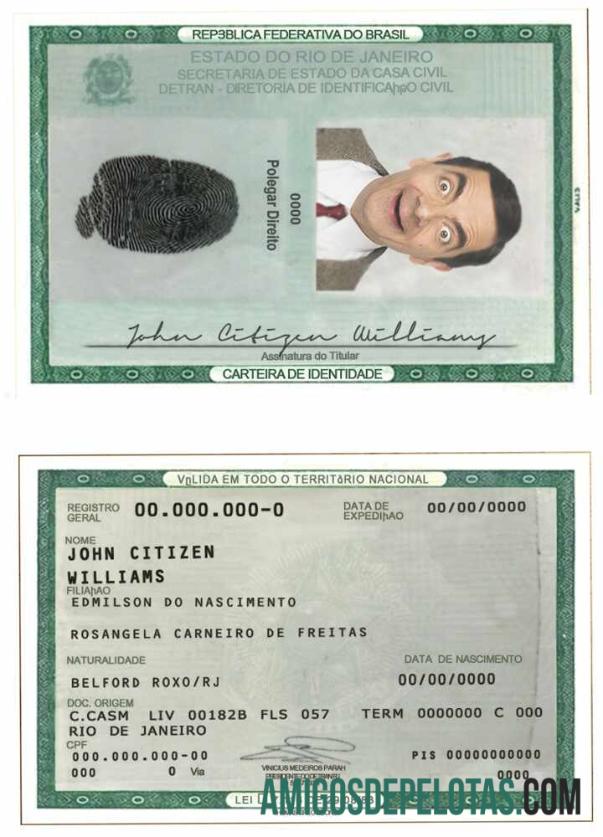 Imprimível Brazil ID modelo (2010 – Present)